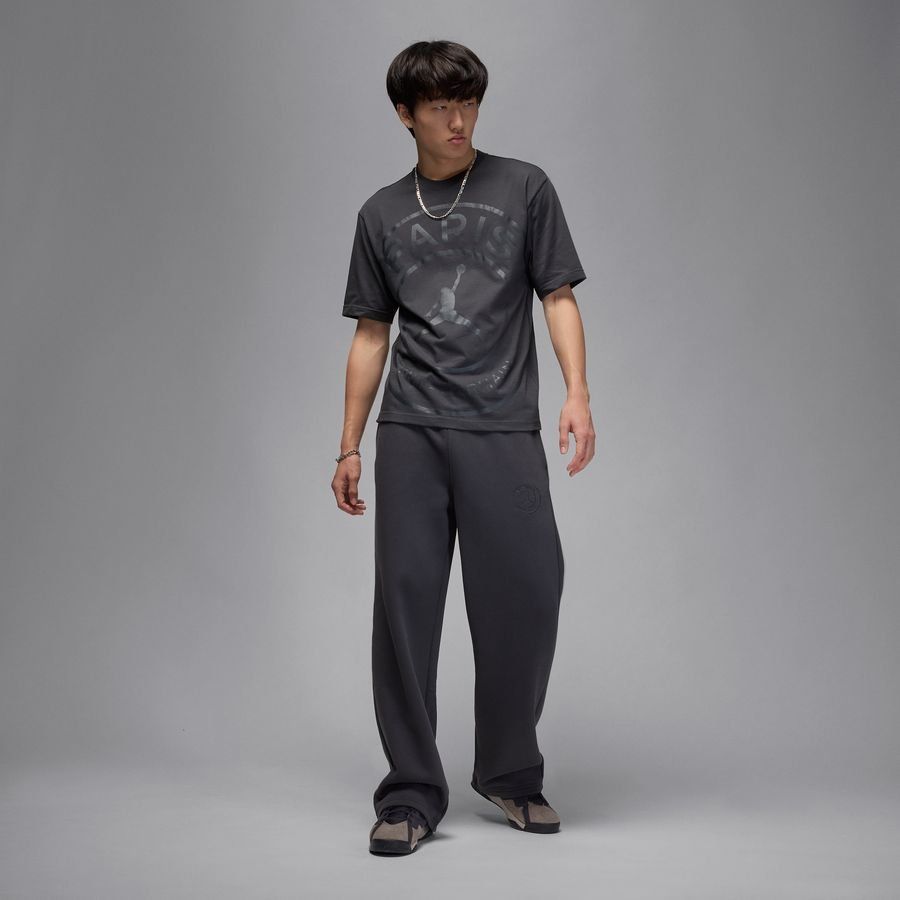 Paris Saint Germain T-Shirt Logo Jordan x PSG - Anthracite - Men's-SoccerKits Hub | Buy Soccer Jerseys Online